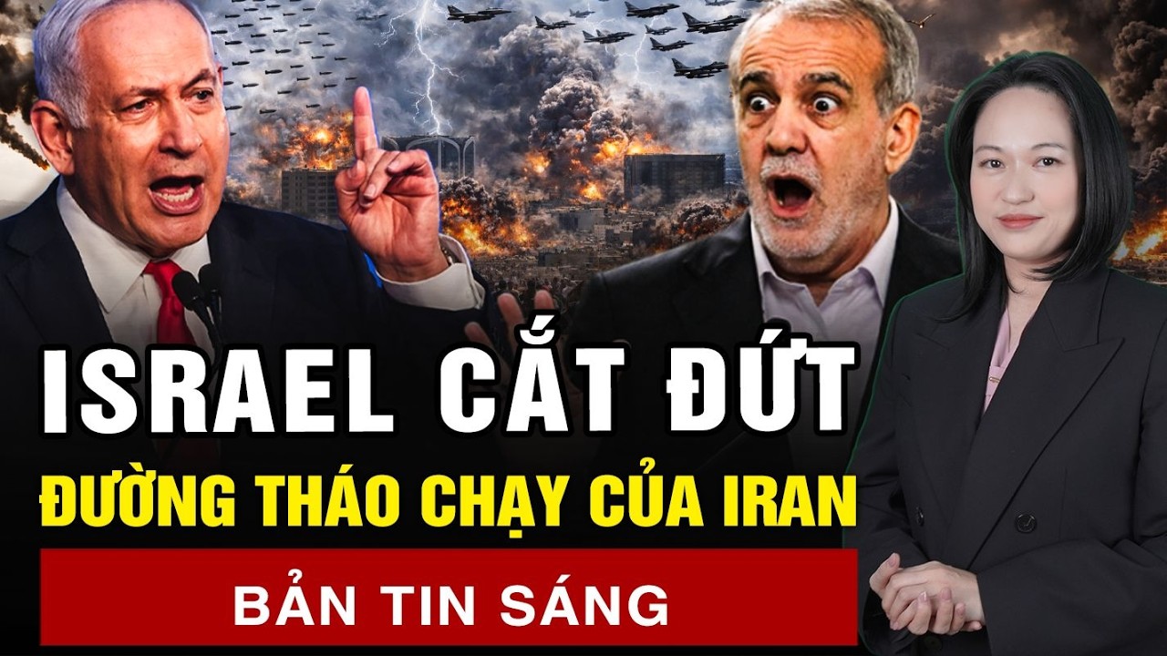Cắt đứt đường trốn thoát cuối cùng của Iran, Israel tổng lực dội bom,đánh sập Phủ tổng thống Tehran