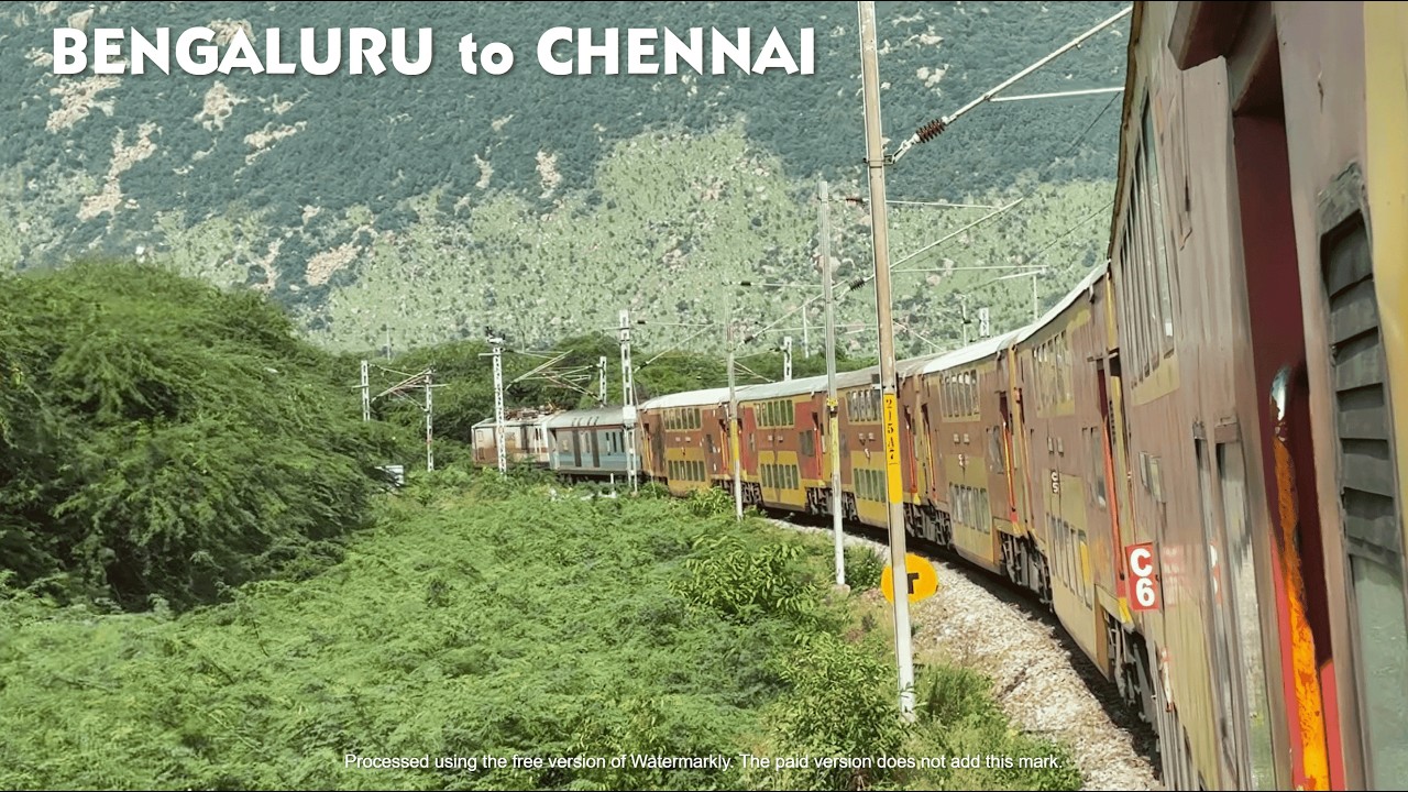 Bengaluru to Chennai : Full Journey in Double Decker Express | Indian Railways