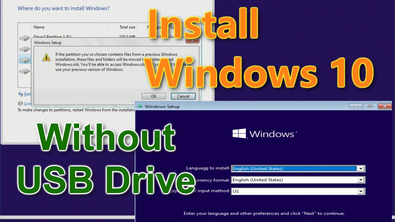 ✨How to install Windows 10\11 WITHOUT a USB flash drive ➡️The Simplest Method