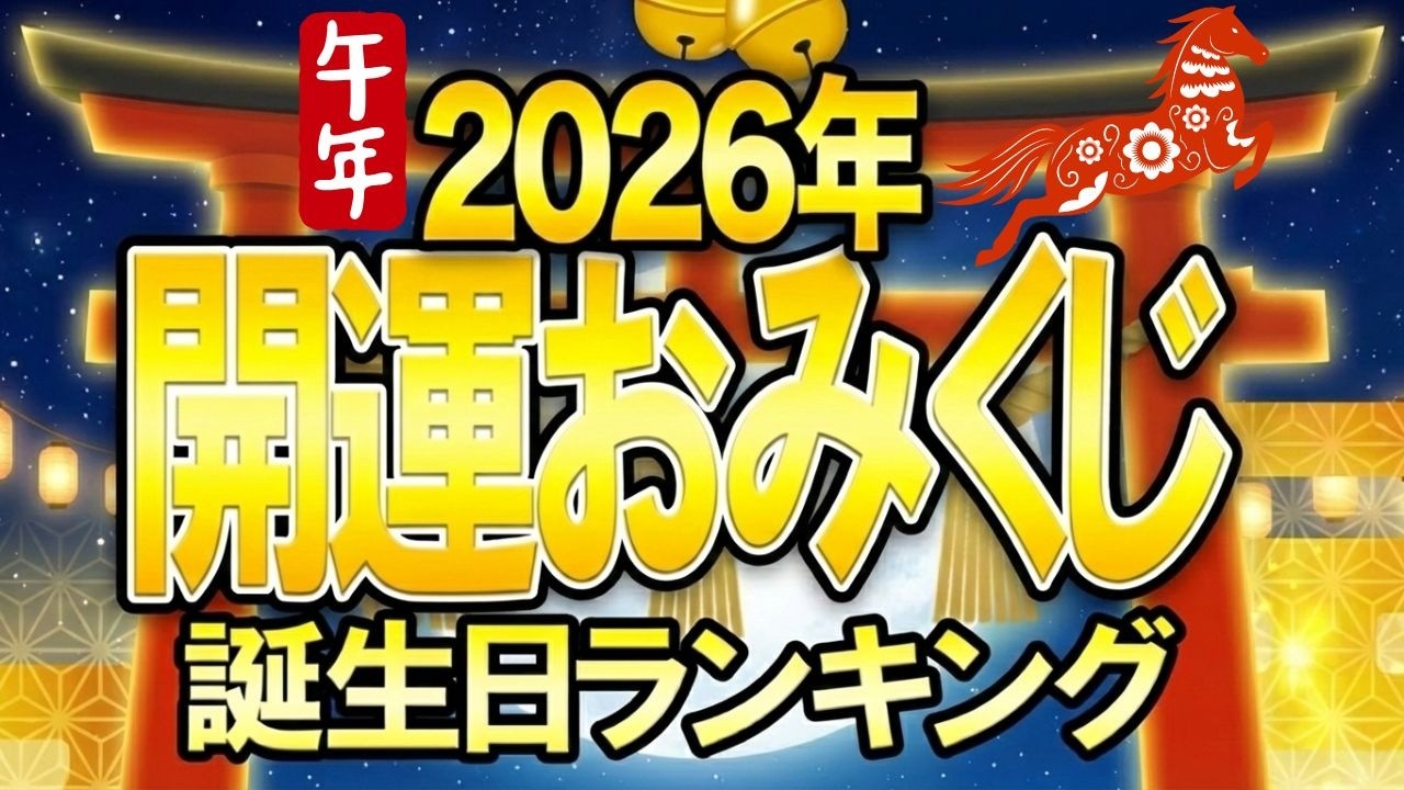 【完全版】2026年誕生日占いランキングTOP365！最強の運勢1位は誰？
