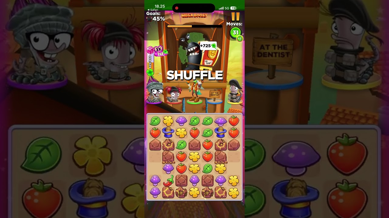 Best Fiends Mega Boost 6 Minutes & Slimy Heist #61
