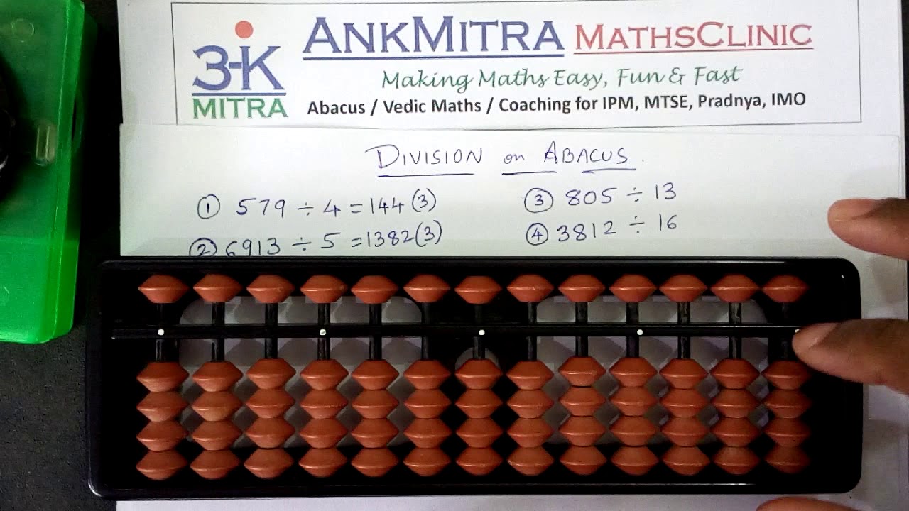 Abacus || English || Division on Abacus - More Examples
