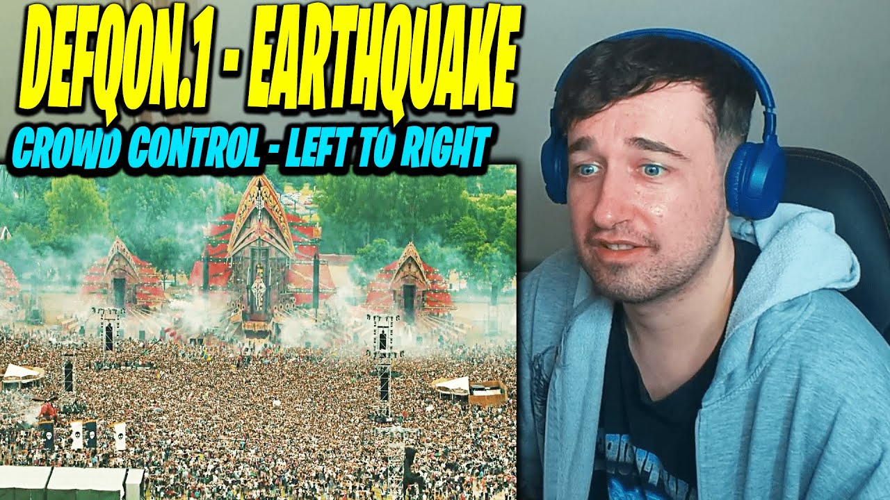 THIS IS AMAZING!! Defqon.1 - Earthquake | Crowd Control - Left To Right (REACTION!!)