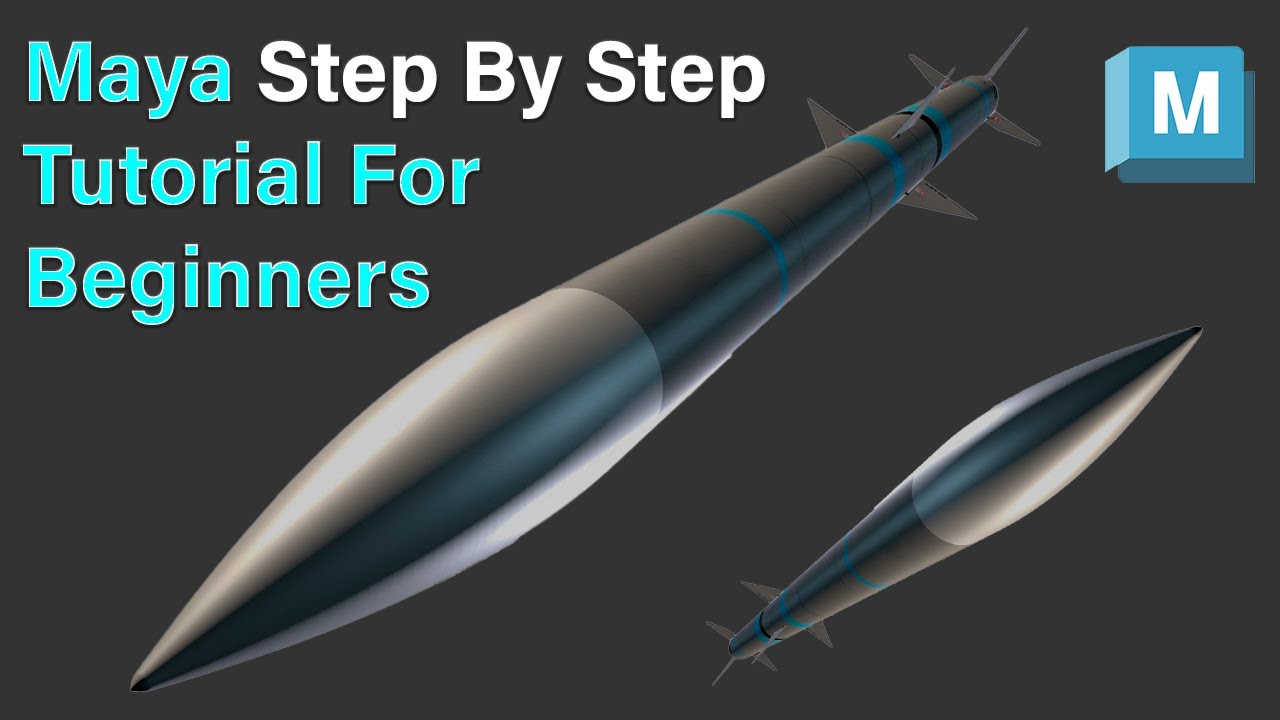 Missile 3D Modeling in Maya - How to Create a Realistic Missile in Autodesk Maya