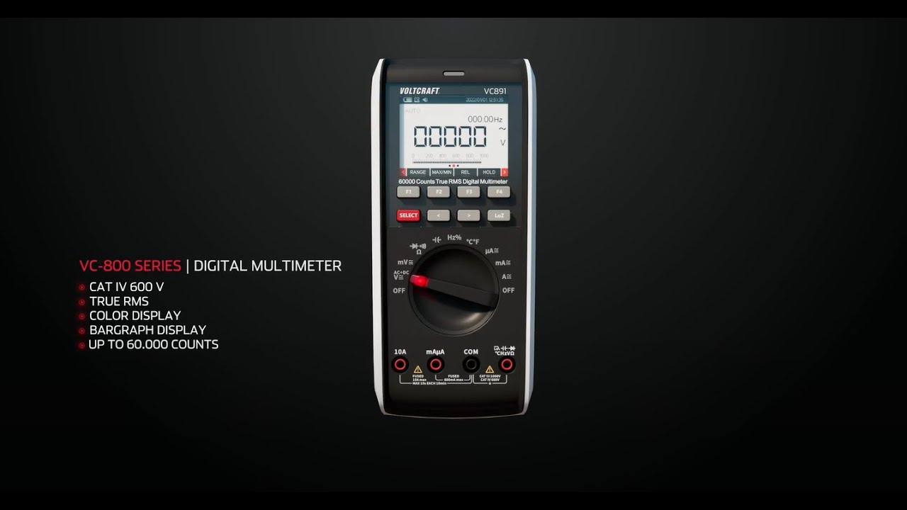 VOLTCRAFT Multimeter VC-800 Series - Reference Class for Trade and Industry