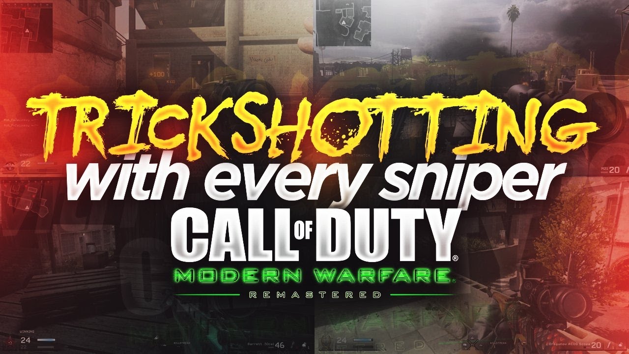 TRICKSHOTTING WITH EVERY MODERN WARFARE REMASTERED SNIPER!