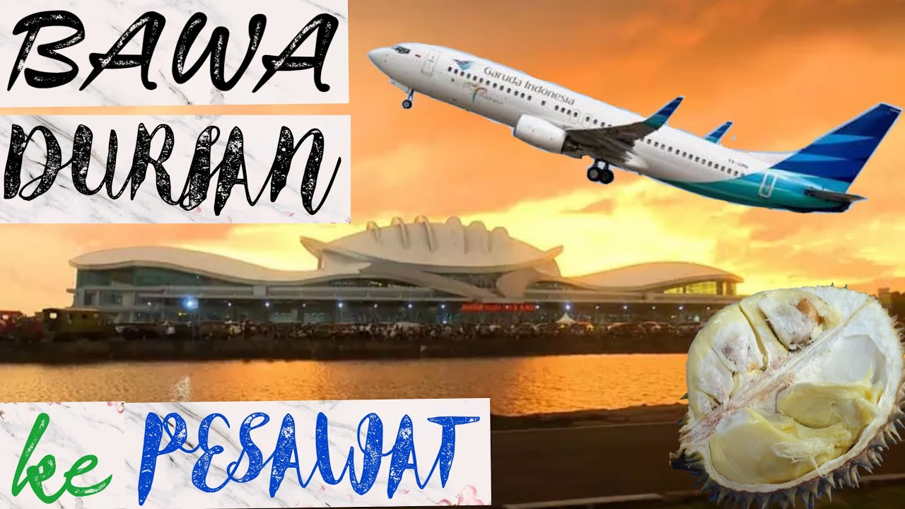 Cara Membawa Durian Masuk Pesawat, LOLOS...