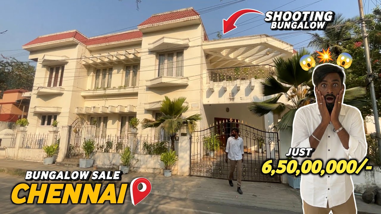 🎥Shooting Bungalow for sale in Chennai😍Film Shooting Rent💥3500sqft Land-Consider Land😱