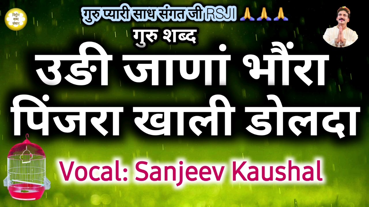 Udi Jana Bhaura Pinjra Khali Dolda | उङी जाणां भौंरा पिंजरा खाली डोलदा | Beautiful Shabad | Satsang