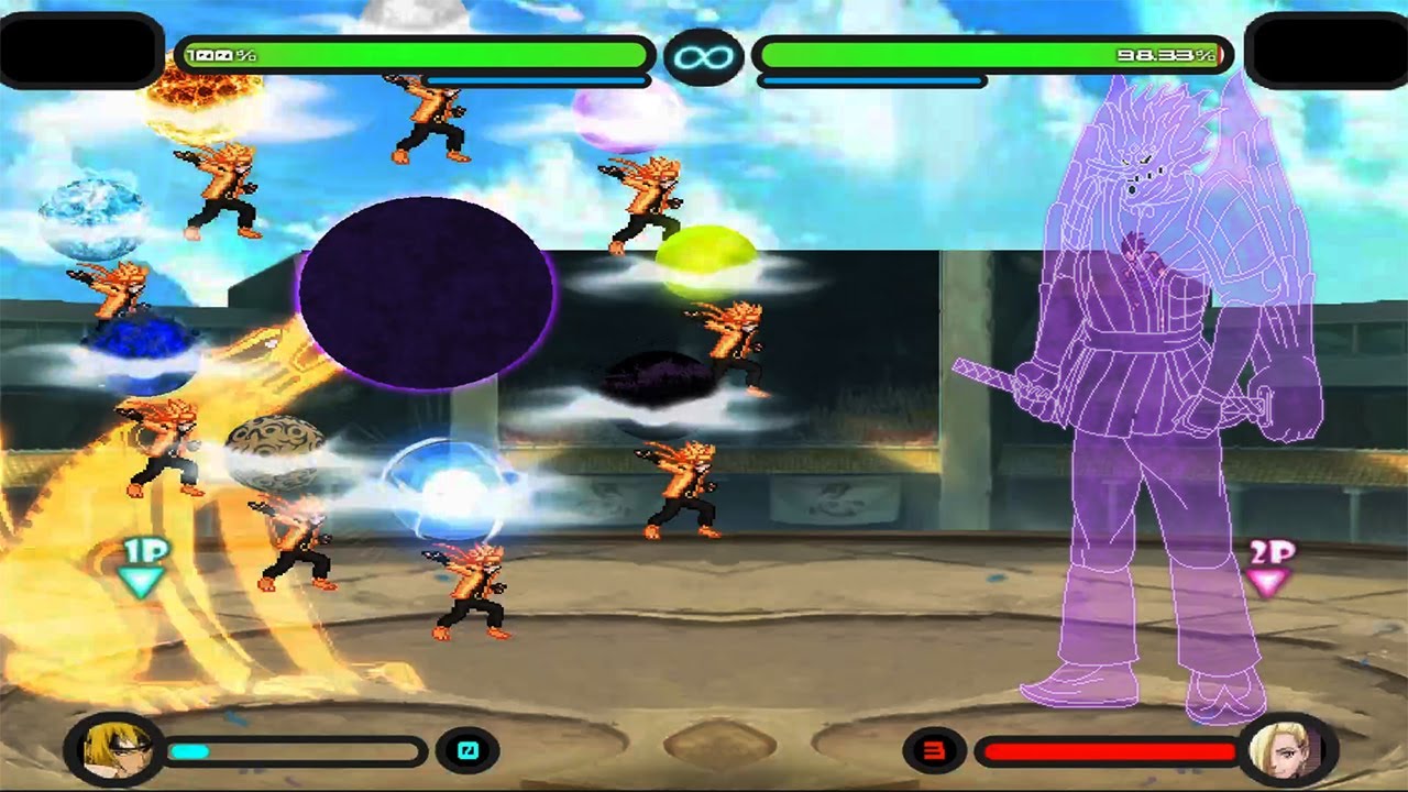 Naruto VS Sasuke - Bleach Vs Naruto 3.3 (Modded)