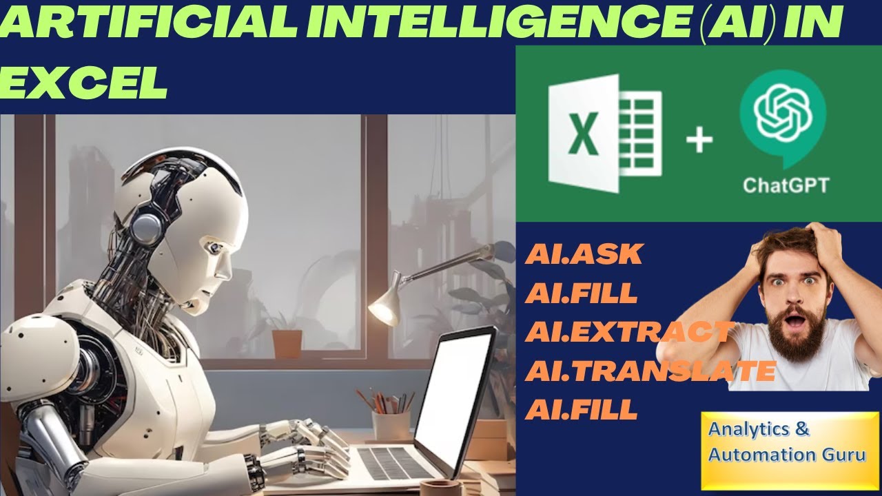 33-Artifical Intelligence In Excel | AI in Excel | Excel with ChatGPT | AI Functions in Excel