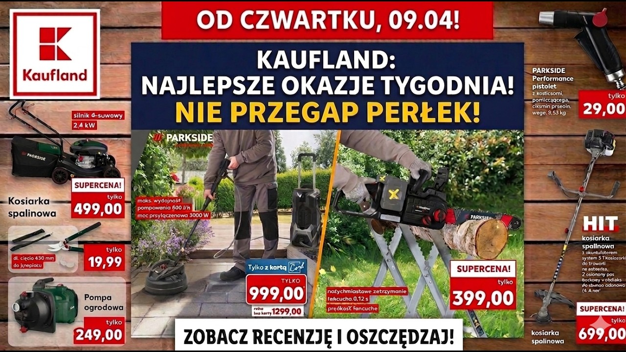 TW&Oacute;J OGR&Oacute;D ZASŁUGUJE NA PARKSIDE PERFORMANCE: wiosenne narzędzia w Kaufland od 09.04!