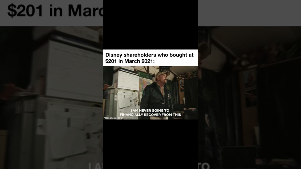 Disney stock has fallen from $201 to $81