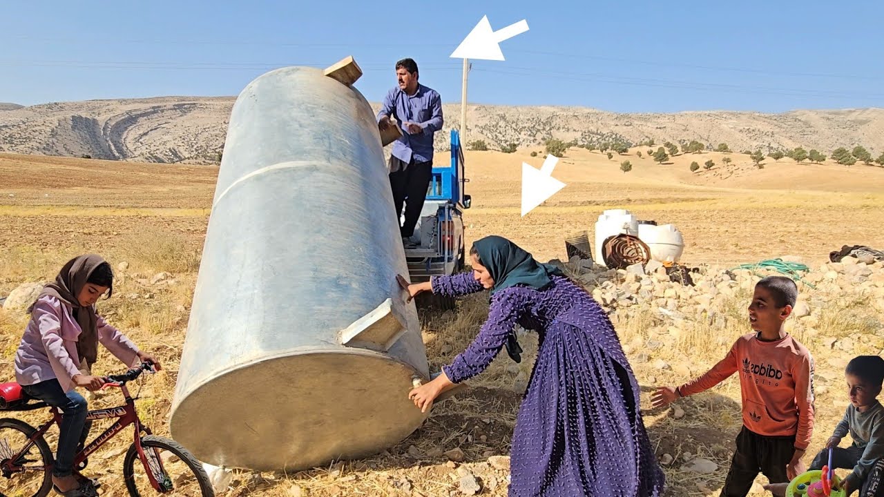 The Hard Life of Nomads: Ahmad's Efforts to Deliver a Water Tanker to His Brother's New Home.
