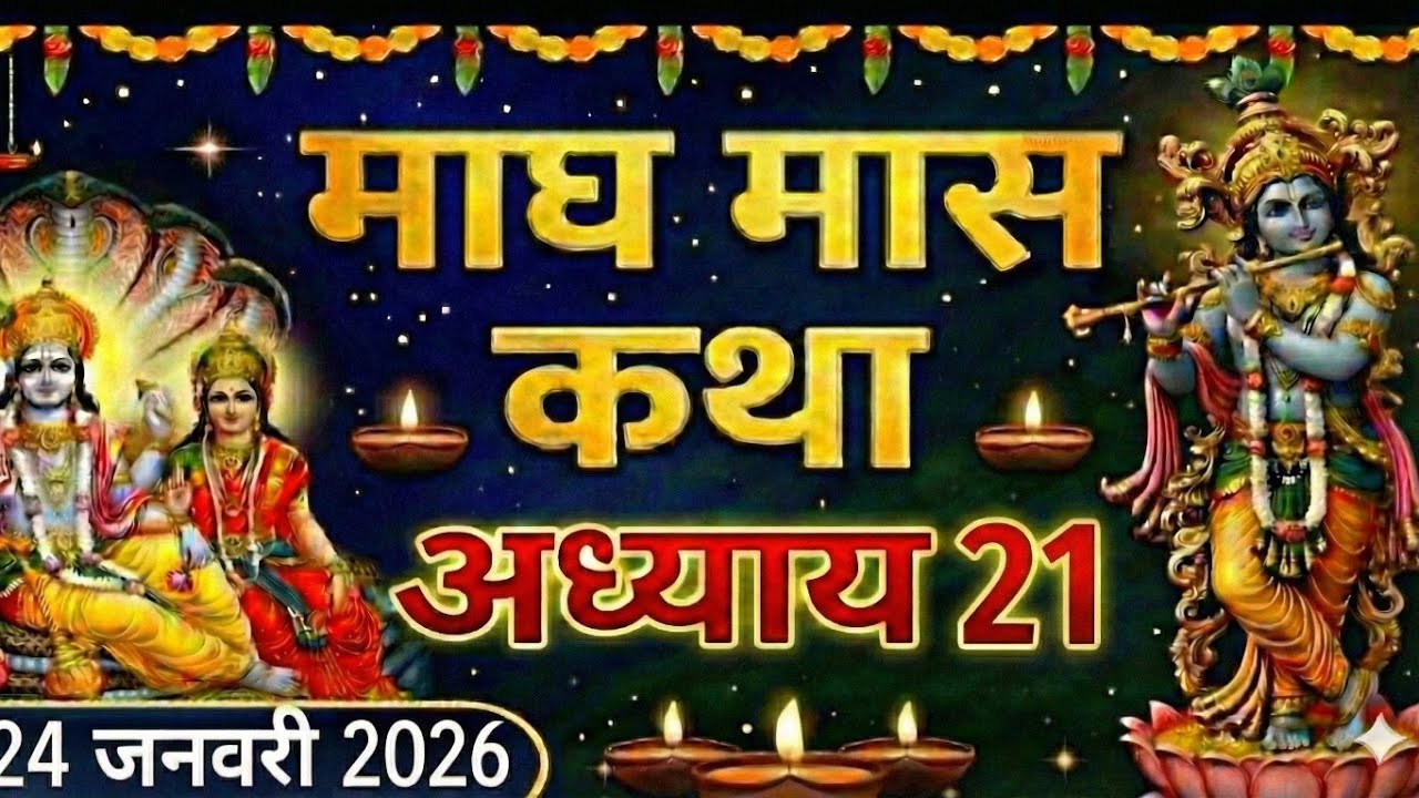 माघ मास कथा - अध्याय 21 || Magh Maas Ki Katha Day 21 || kartik mahatmya adhyay 21