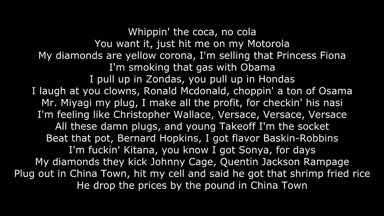 Migos - Chinatown (lyrics)
