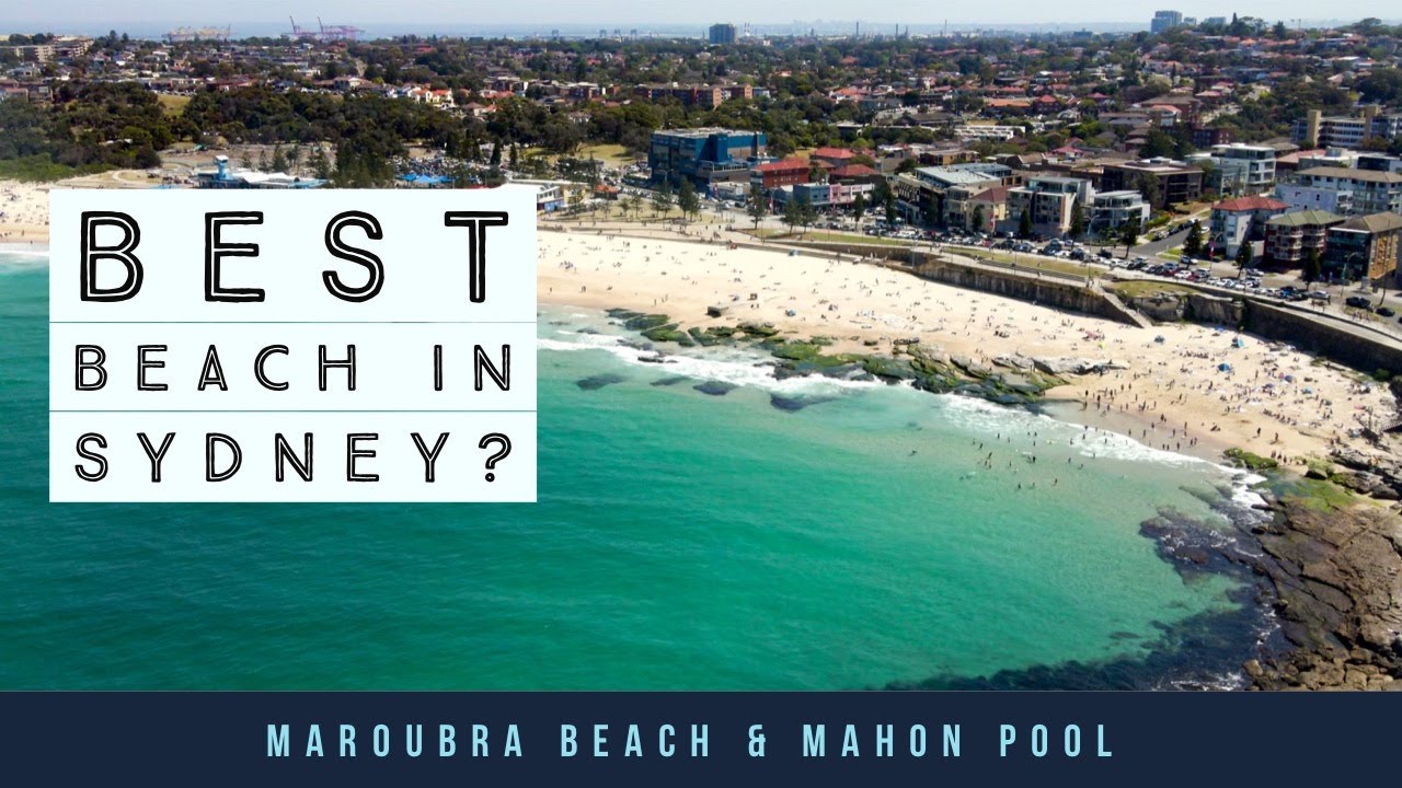 Maroubra Beach & Mahon Pool - Drone Flyover in 4K