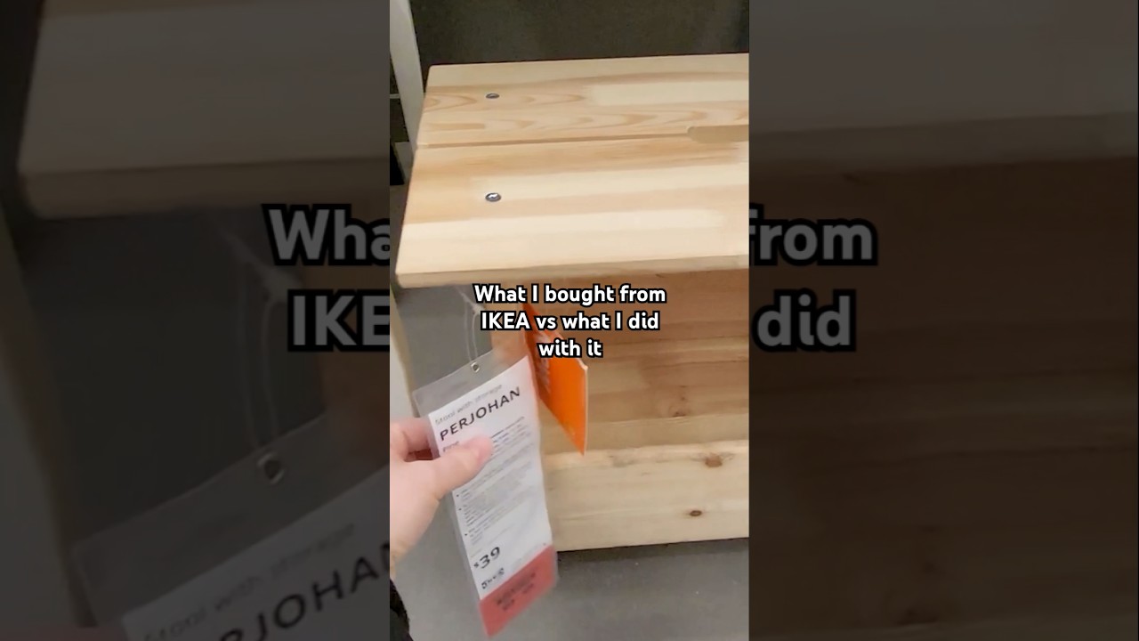 Tfw a plain IKEA stool turns into sunshine AND storage&hellip; 🌞😍 #ikeahack