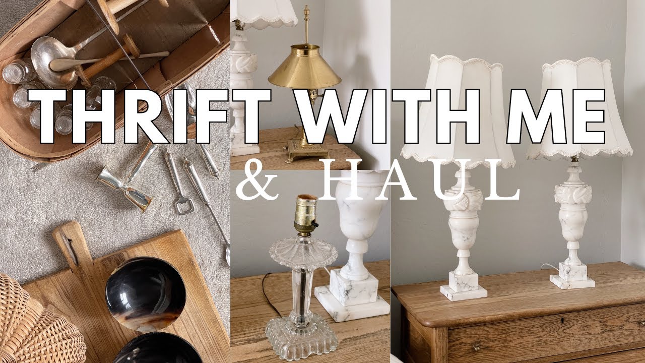 THRIFT WITH ME & Home Decor Haul | Antique Home Decor Shop With Me | Creating a unique home.