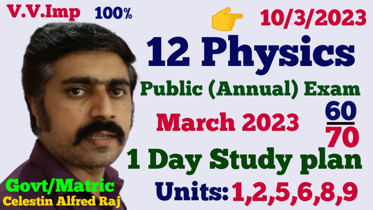 12 Physics|1 Day Study Challenge|Public Exam -2023|Annual Exam|sky physics