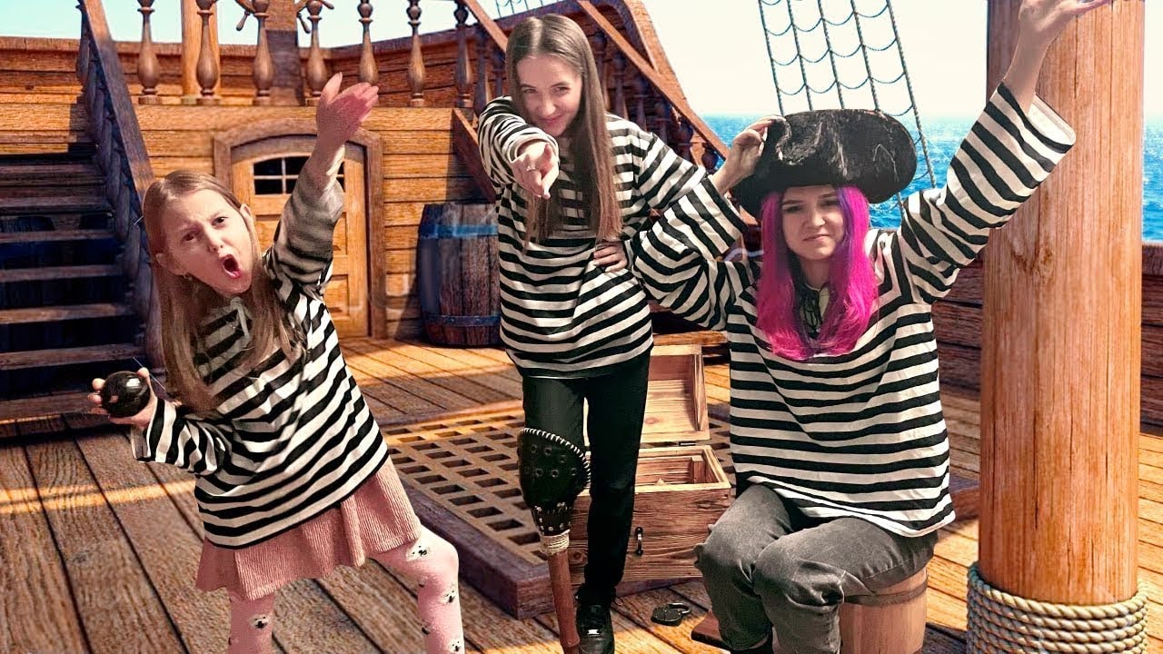 ¡Escapar de un barco hundido! Las chicas salieron a buscar el tesoro y se encontraron atrapadas.