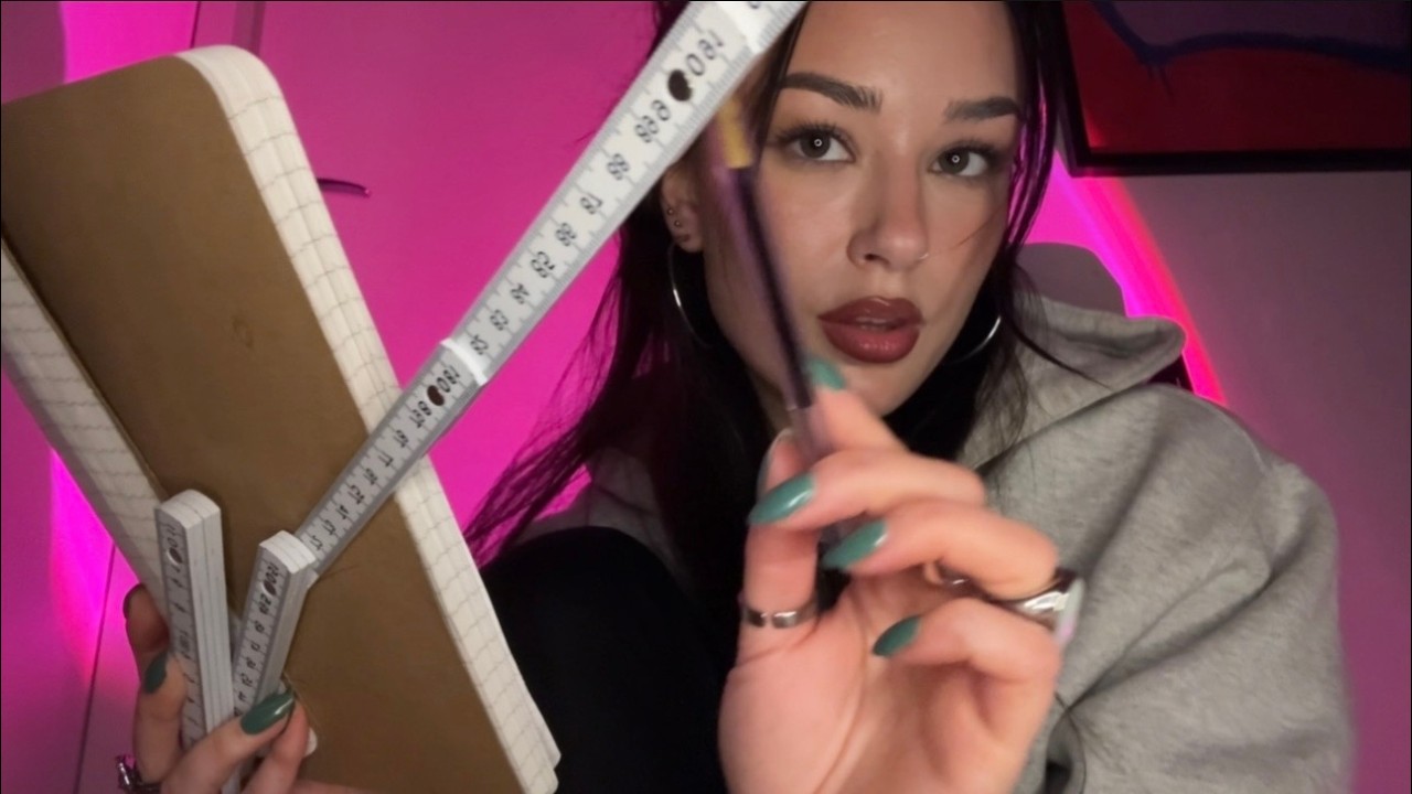 [ASMR] Sketching & Measuring You While You Sleep (fast & aggressive)