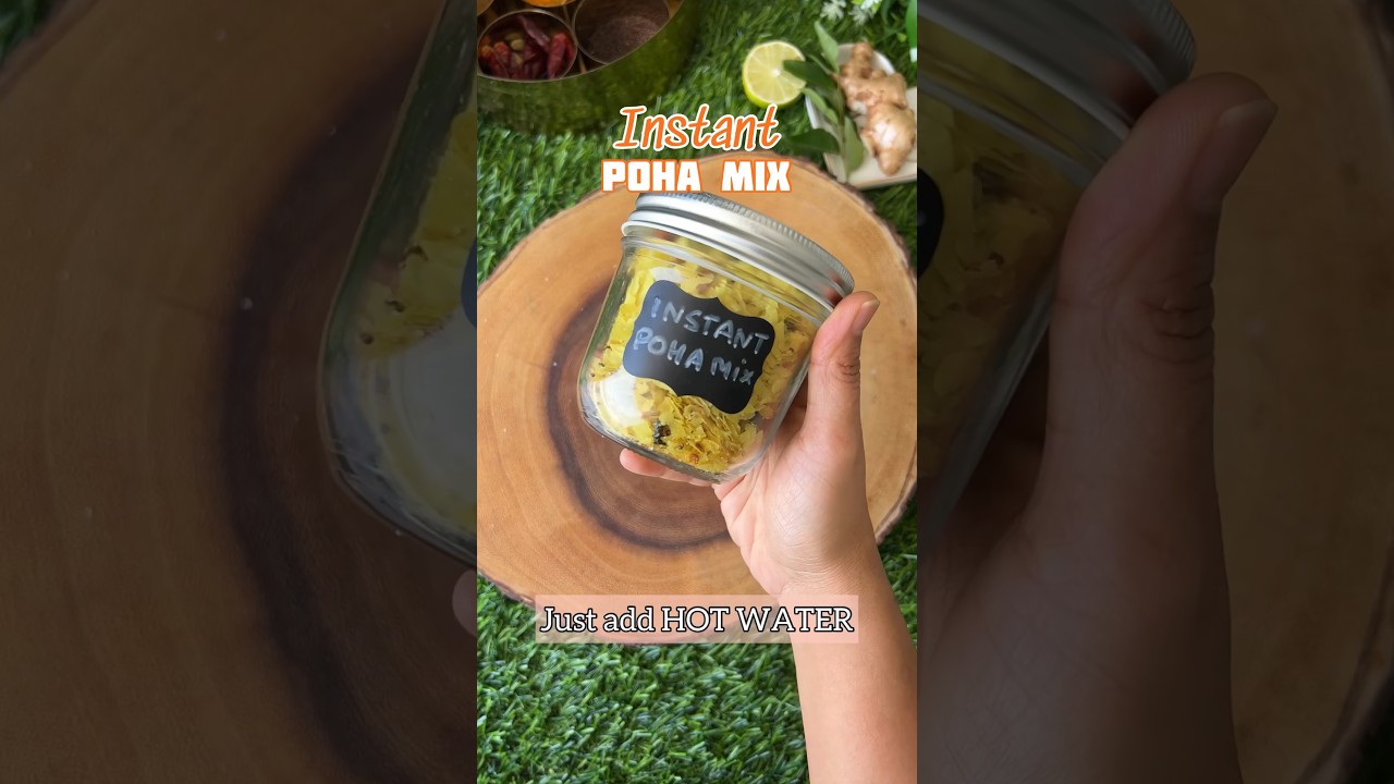 Instant Poha Mix !! Just add hot water to this & you have a breakfast ready in no time.