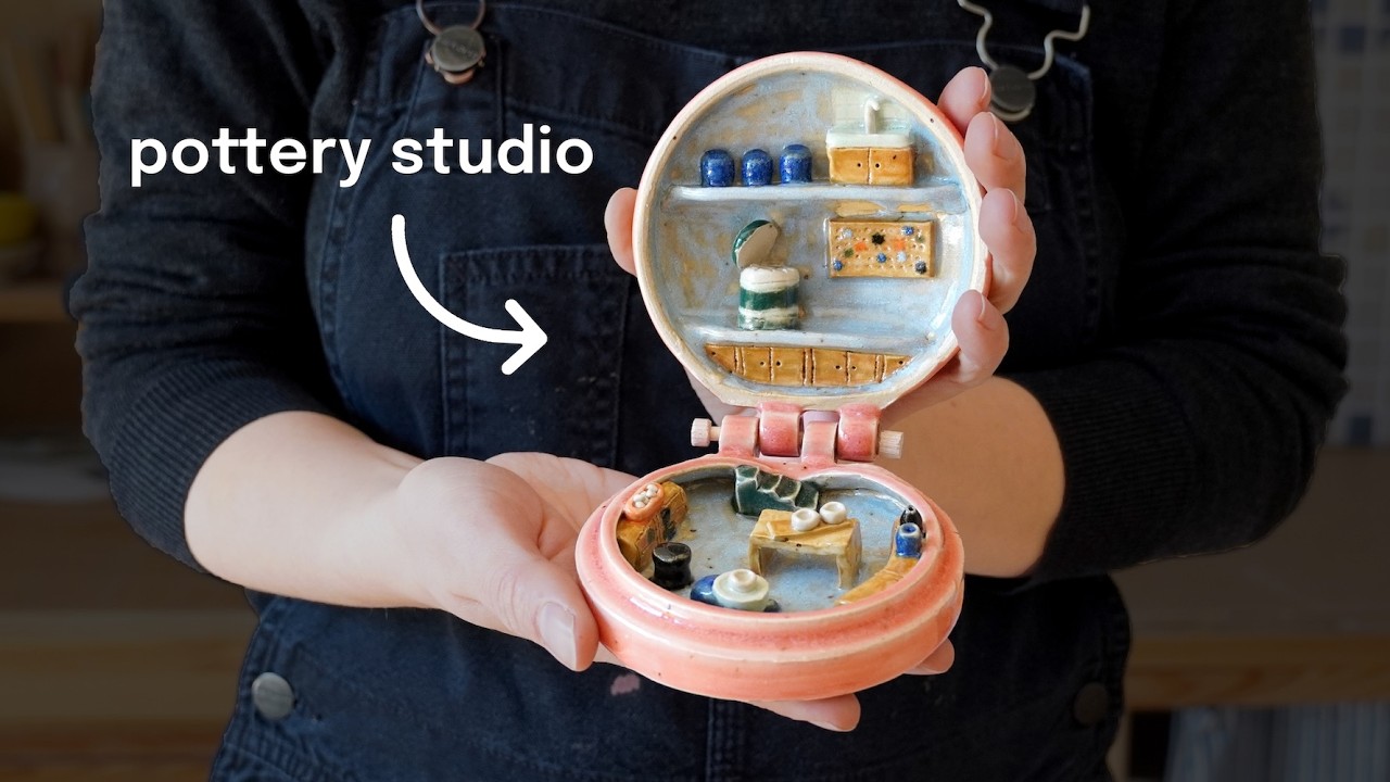 I made a Polly Pocket out of clay