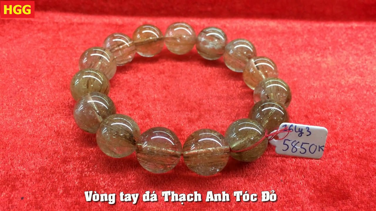 V&ograve;ng tay phong thủy đ&aacute; Thạch Anh T&oacute;c Đỏ - &Yacute; nghĩa, t&aacute;c dụng & hợp mệnh