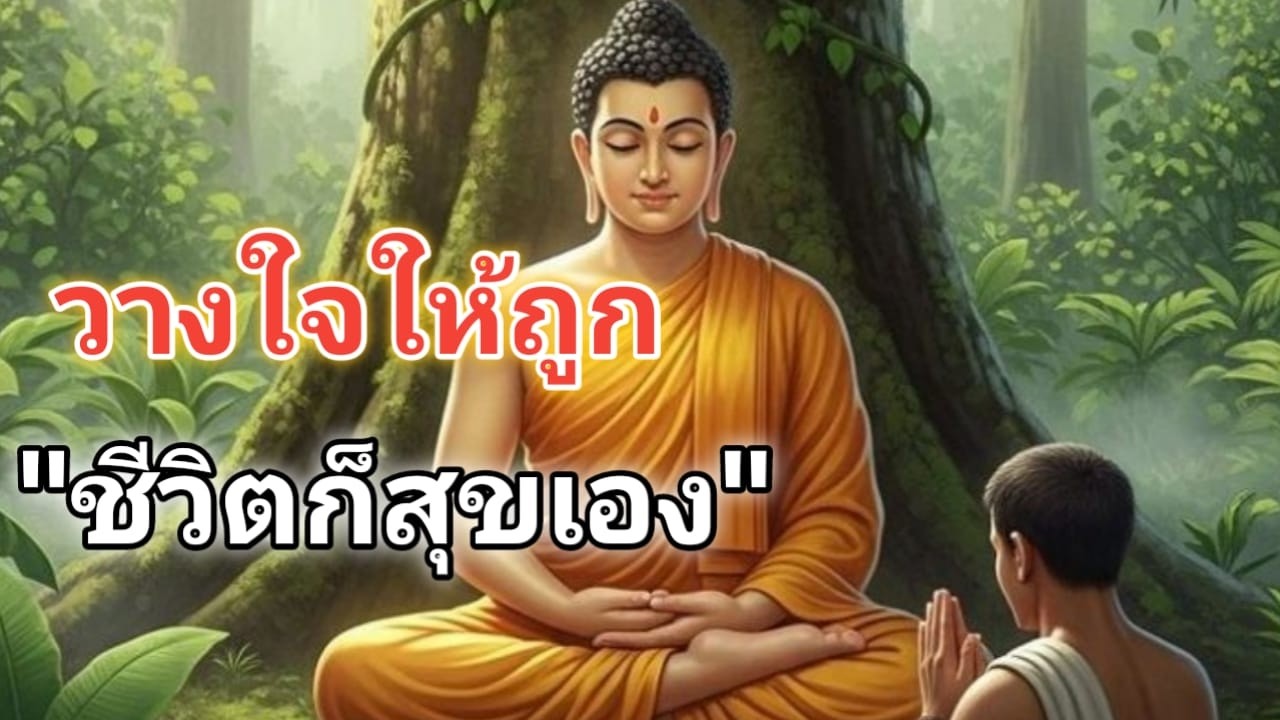 “วางใจให้ถูก ชีวิตก็สุขเอง”#ขอให้ทุกท่านจงมีความสุข #สุขใจได้ฟังธรรม