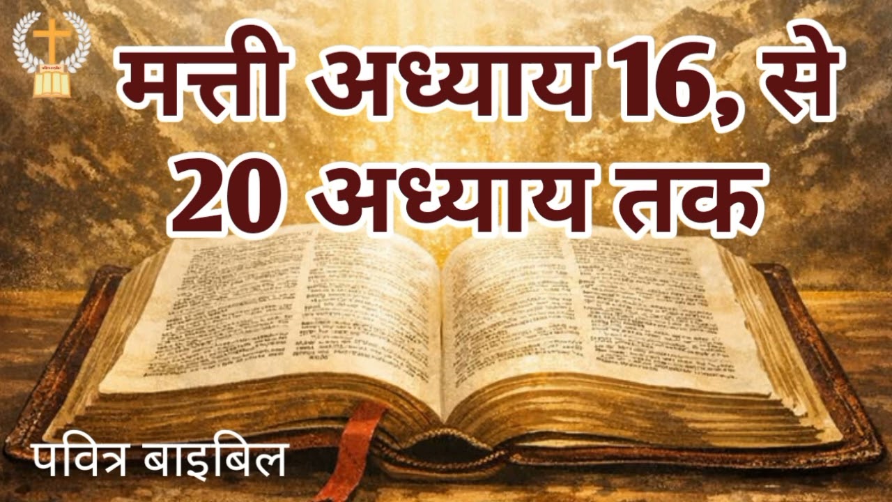 मत्ती अध्याय 16 से 20 अध्याय तक हिन्दी बाइबिल प्रभु यीशु मसीह के वचन #पवित्रबाइबिल 