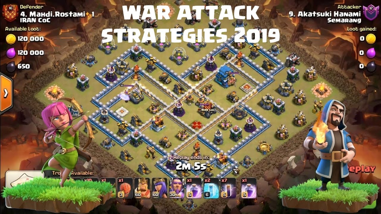 TH12 TH11 War Attack Strategy 2019 | Mafia Rantau Vs Hokage | New War Attacks 2019