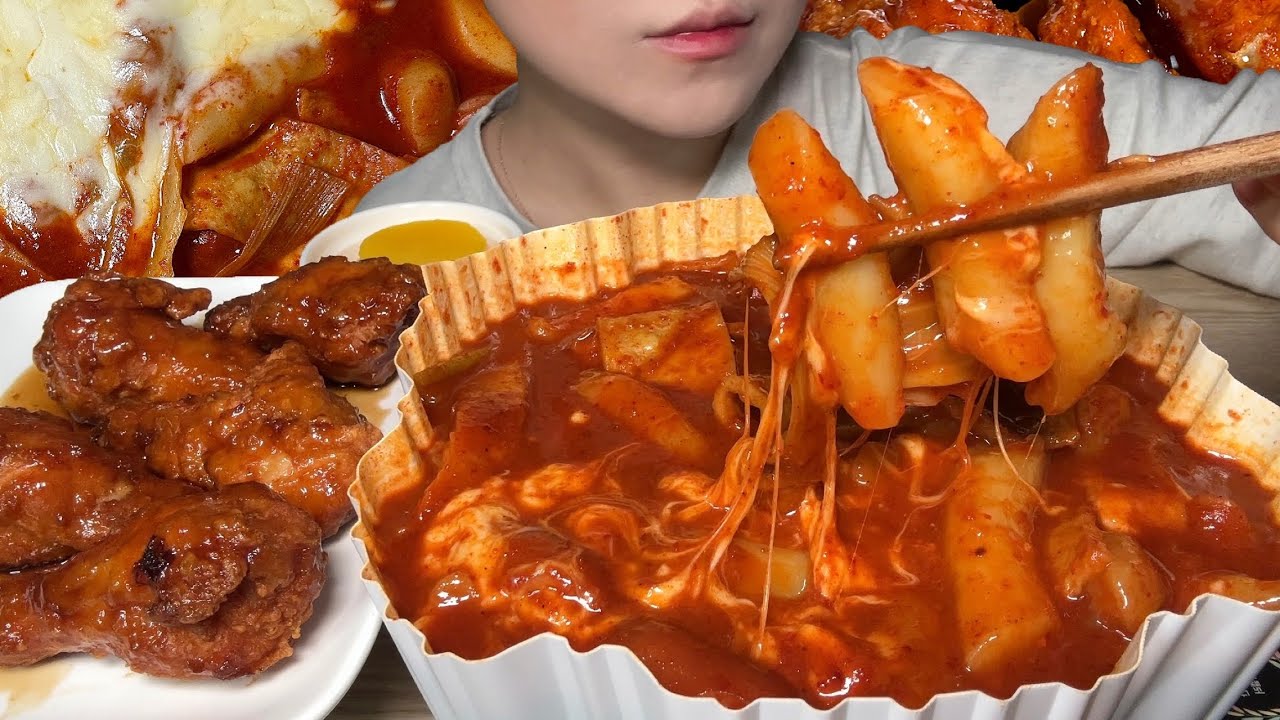 돌아온 엽떡먹방!! 엽봉이랑 같이🔥🍗 Spicy Tteokbokki with Chicken stick mukbang