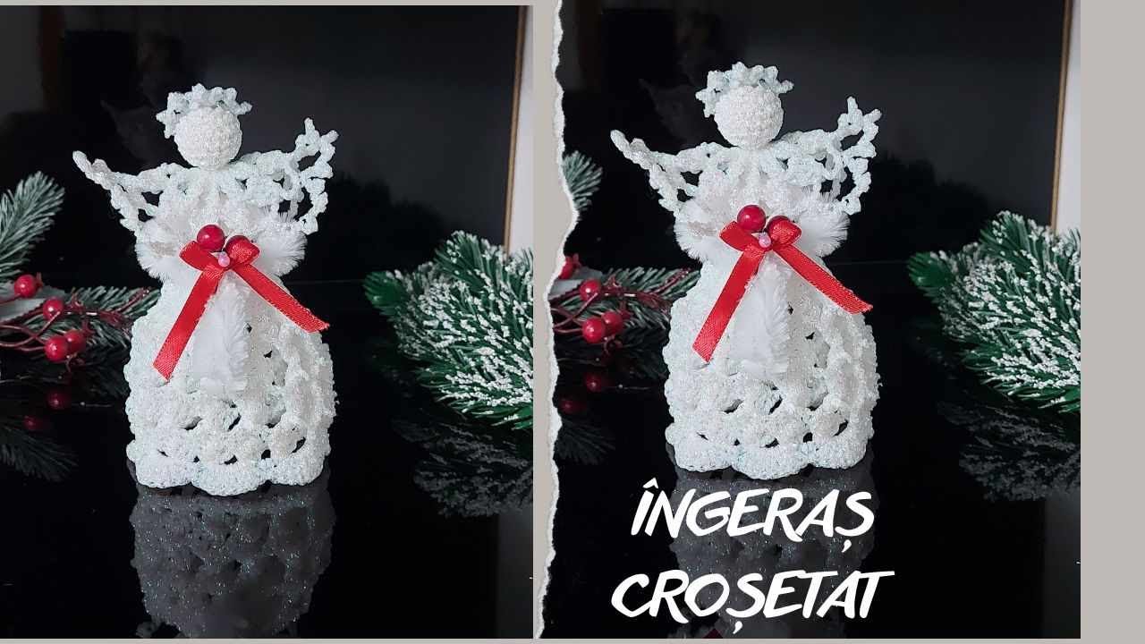 Ingeras crosetat din fir brocat