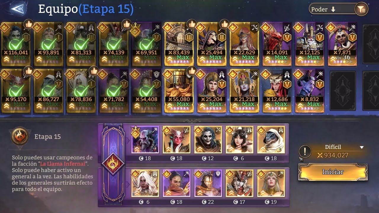 Infernal Faction Trials Stages 15