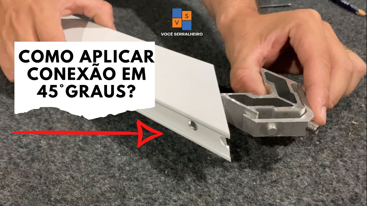 COMO APLICAR CONEXÃO EM 45° GRAUS?