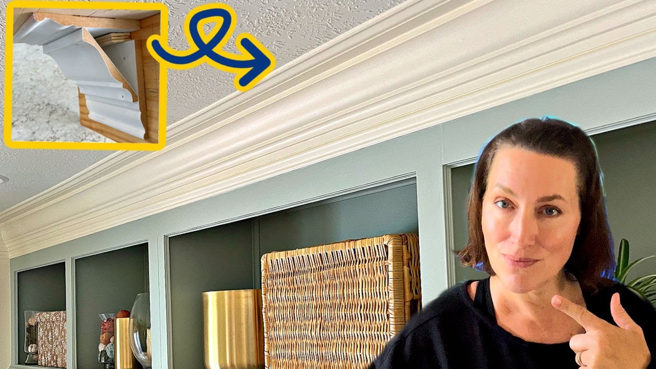Easy DIY 3 Layer Crown Molding Installation - Step By Step Guide!