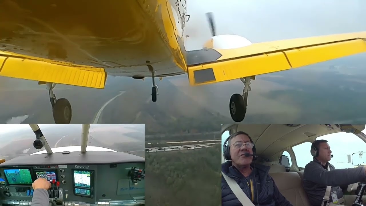 Twin Bonanza IFR approach into KPBF N814JE