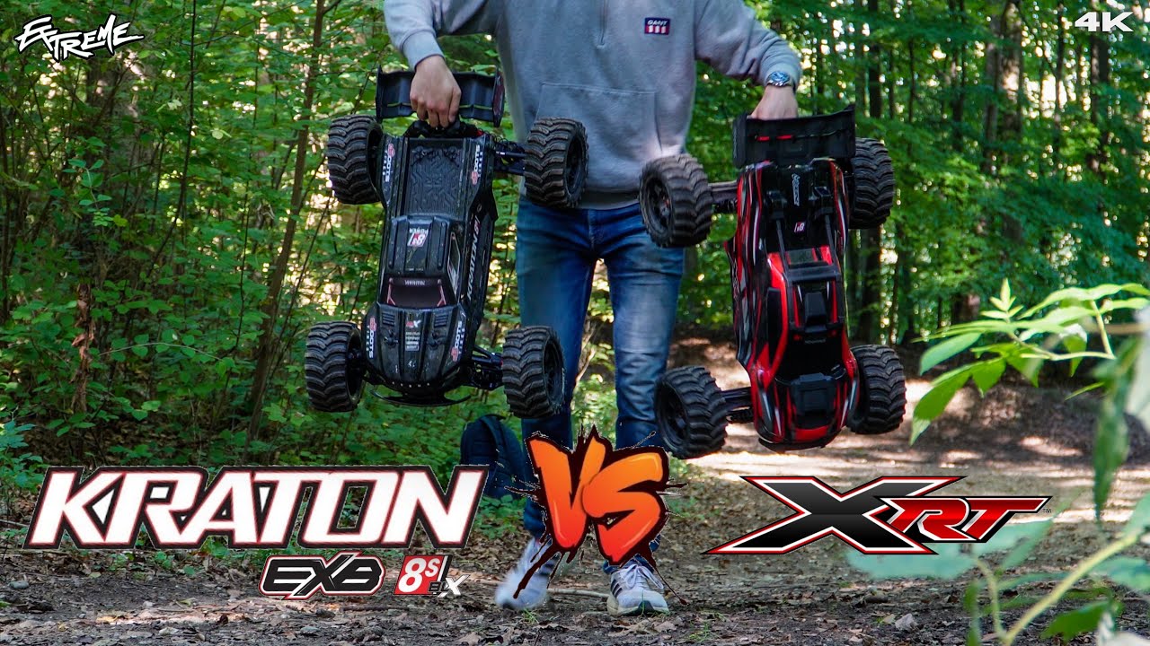 DUELL DER 1000€ RC CARS | TRAXXAS XRT vs ARRMA KRATON EXB 8s Fahrvergleich | FERNGESTEUERTE AUTOS