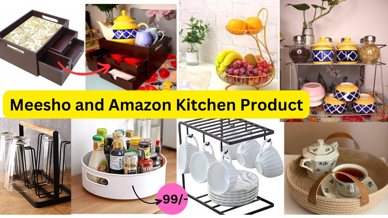 Meesho kitchen haul !! kitchen products you must try from Meesho and Amazon