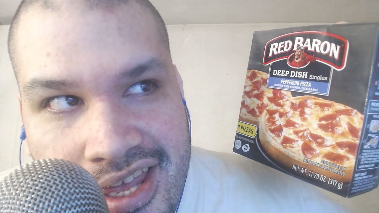 Asmr Red Baron Deep Dish Pizza Mukbang