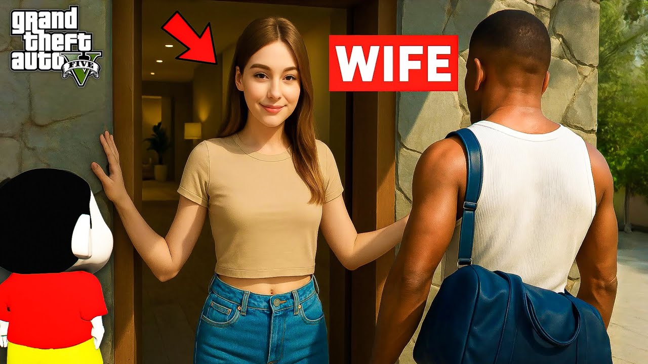 Franklin Finally Finds His Wife After Many Years | GTA 5 Shinchan Telugu | Dhanu Dino