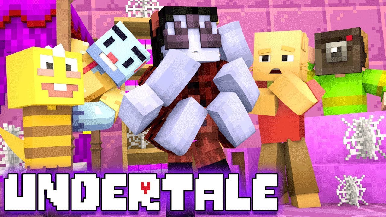 Minecraft Undertale HIDE N SEEK AT MUFFET HOUSE! (Minecraft Roleplay Minigame)