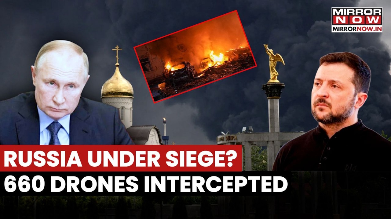 Russia Downs 660 Ukrainian Drones In Moscow: War's Biggest Aerial Assault | Chemical Plant Hit