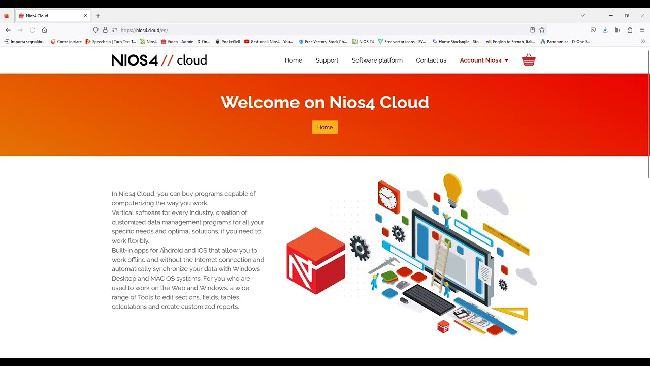 Manage Nios4 Account and all Cloud Databases
