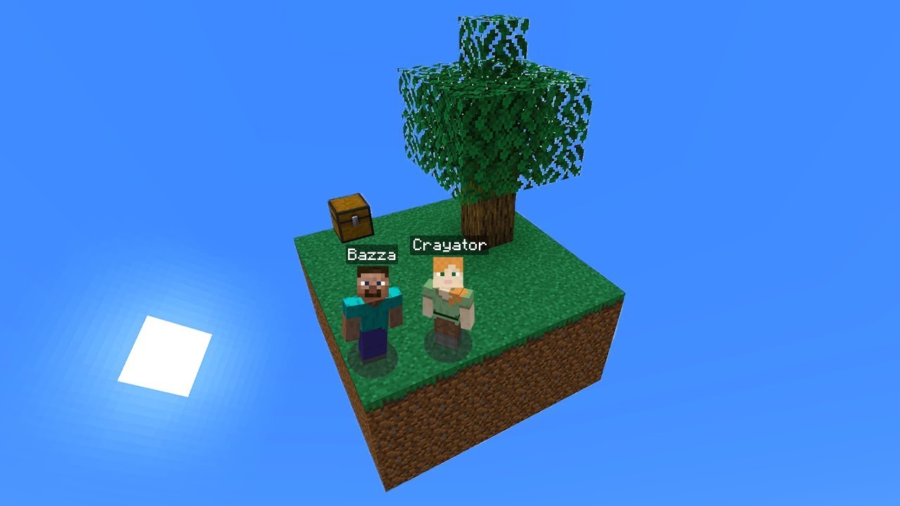 we tried to survive alone on a Minecraft skyblock...