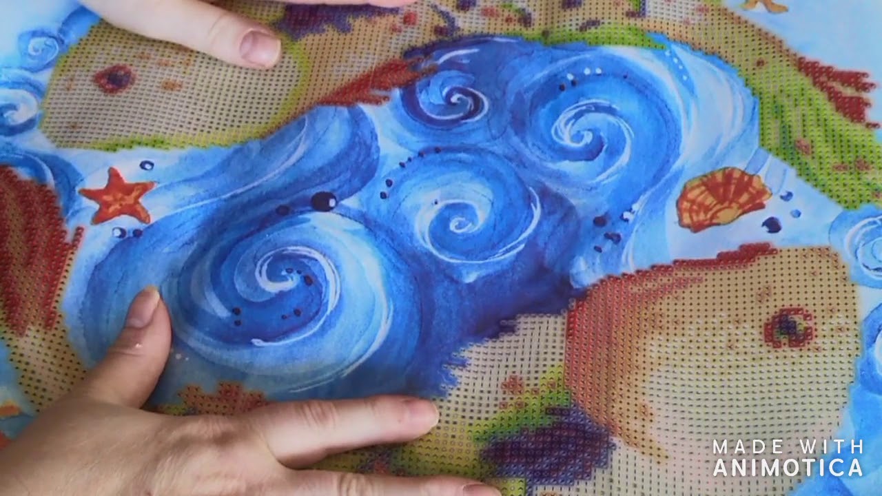 Unboxing Dancing Fish decorative pillow by Diamond Dotz