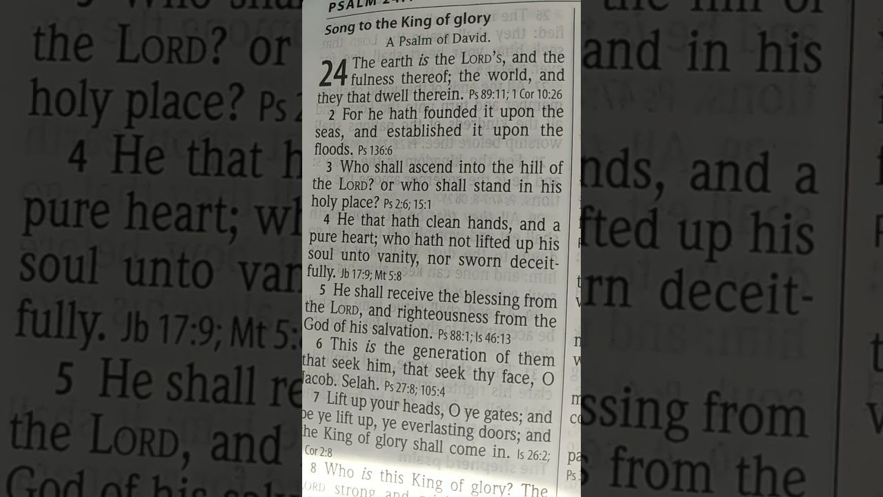 Psalm 24:1 KJV