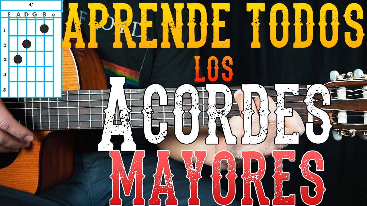 Aprende todos los Acordes MAYORES en Guitarra (Principiantes)