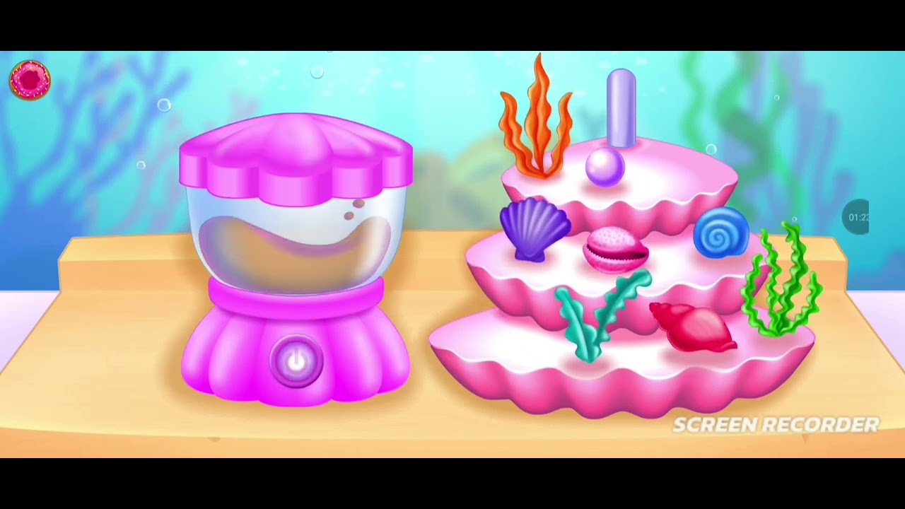 Preparando Donut para a princesa Ariel 🧜🍩
